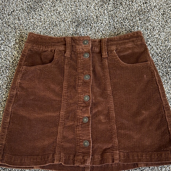 American Eagle Outfitters Dresses & Skirts - American Eagle Outfitters Brown Corduroy Skirt